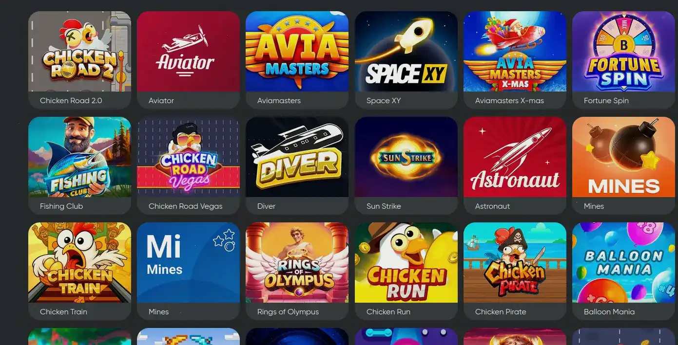 Интерфейс игрового зала Ttr Casino с слотами